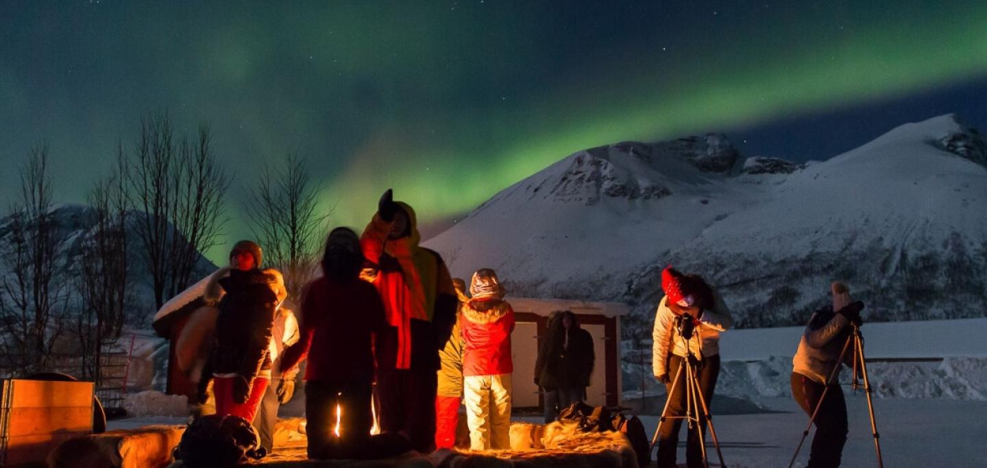 Northern lights camp with Best Arctic outside of Tromsø