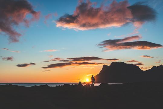 Night hike on Kvaløya