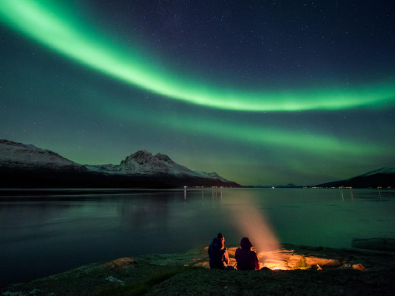 Northern lights in the Tromso region, Northern Norway